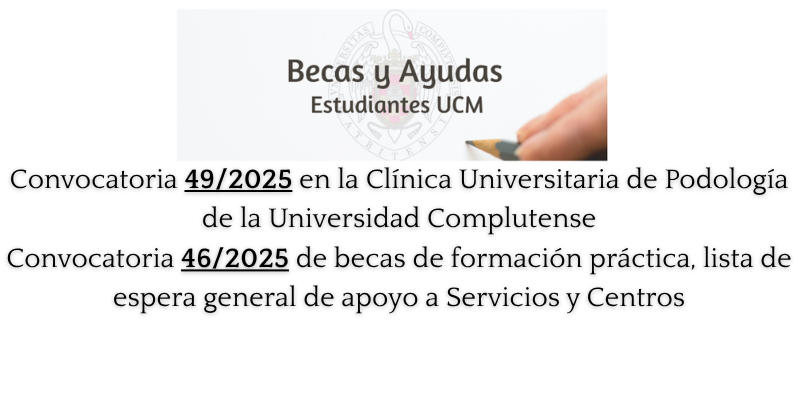 Nuevas convocatorias de becas formación práctica
